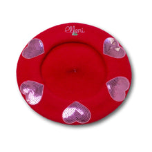 Load image into Gallery viewer, Disco Hearts Beret