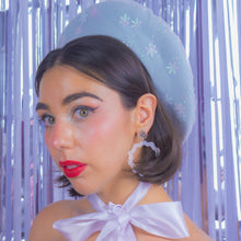 Load image into Gallery viewer, Glitter and Snowflakes Beret