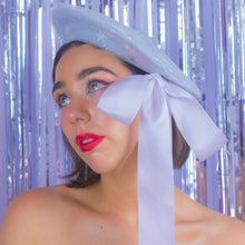 Load image into Gallery viewer, Glitter and Snowflakes Beret