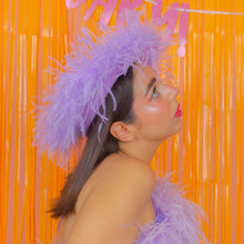 Load image into Gallery viewer, Feather Boa Beret