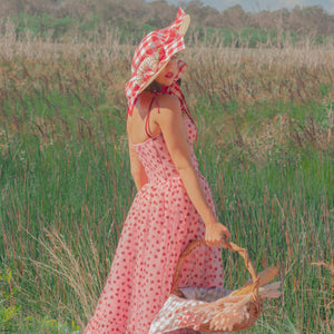 Life's a Picnic Straw Hat in Sweet (Large)