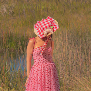 Life's a Picnic Straw Hat in Sweet (Small)