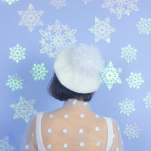 Load image into Gallery viewer, Snow Queen Beret in White