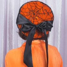 Load image into Gallery viewer, Cobweb Beret in Orange