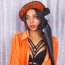 Load image into Gallery viewer, Cobweb Beret in Orange