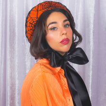 Load image into Gallery viewer, Cobweb Beret in Orange