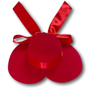 Dazzled Heart Hat in Red