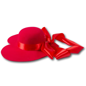Dazzled Heart Hat in Red