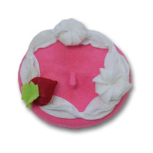 Load image into Gallery viewer, Pink Velvet Cake Pet Beret