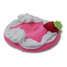 Load image into Gallery viewer, Pink Velvet Cake Pet Beret