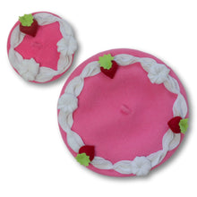 Load image into Gallery viewer, Pink Velvet Cake Pet Beret