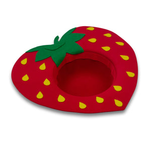 Red Strawberry Heart Hat