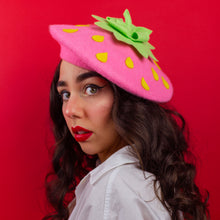 Load image into Gallery viewer, Pink Strawberry Beret
