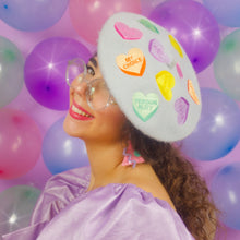 Load image into Gallery viewer, Self Love Candy Hearts Beret