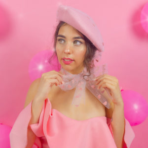 You're Tulle Sweet Beret in Pink
