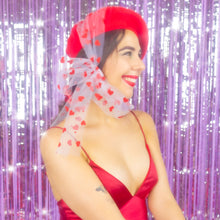 Load image into Gallery viewer, You're Tulle Sweet Beret in Red