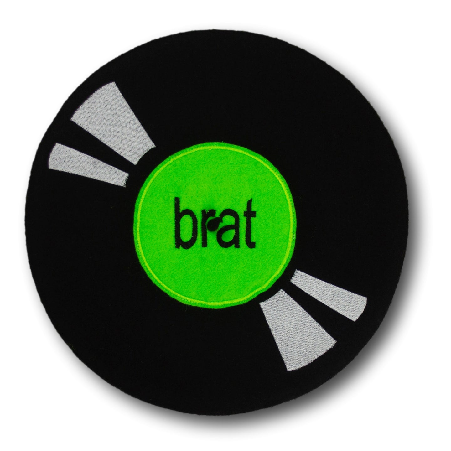 Brat on Vinyl Beret