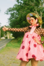 Load image into Gallery viewer, The Britney (Rainbow Daisies Straw Hat in Large)