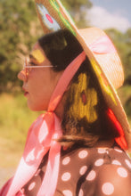 Load image into Gallery viewer, The Britney (Rainbow Daisies Straw Hat in Large)