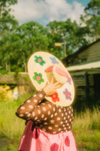 Load image into Gallery viewer, The Britney (Rainbow Daisies Straw Hat in Large)