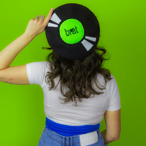 Brat on Vinyl Beret