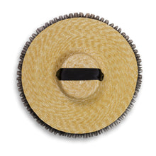 Load image into Gallery viewer, Rococo Ruffle Straw Hat in Black (Large)