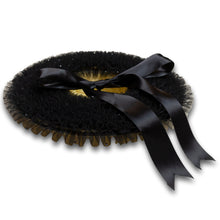 Load image into Gallery viewer, Rococo Ruffle Straw Hat in Black (Small)