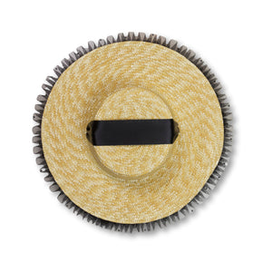 Rococo Ruffle Straw Hat in Black (Small)