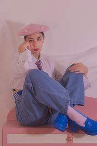 Devilish Beret in Pink