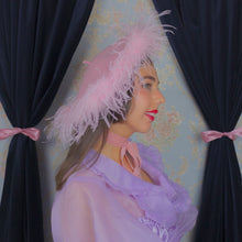 Load image into Gallery viewer, Feather Boa Beret in Pink
