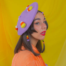 Load image into Gallery viewer, Candy Corn Beret