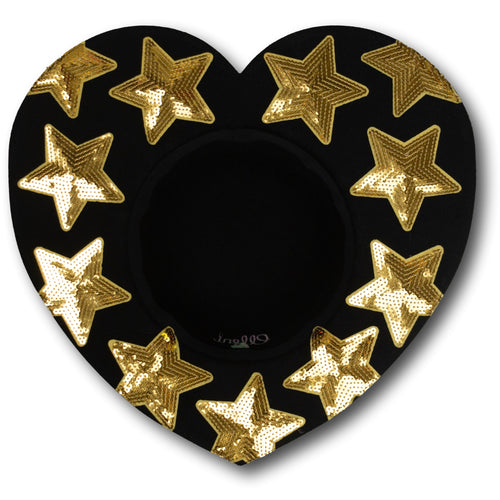 Disco Stars Heart Hat