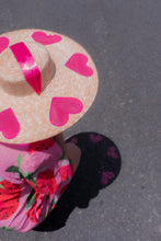 Load image into Gallery viewer, Heart on my Sleeve Straw Hat (Large)