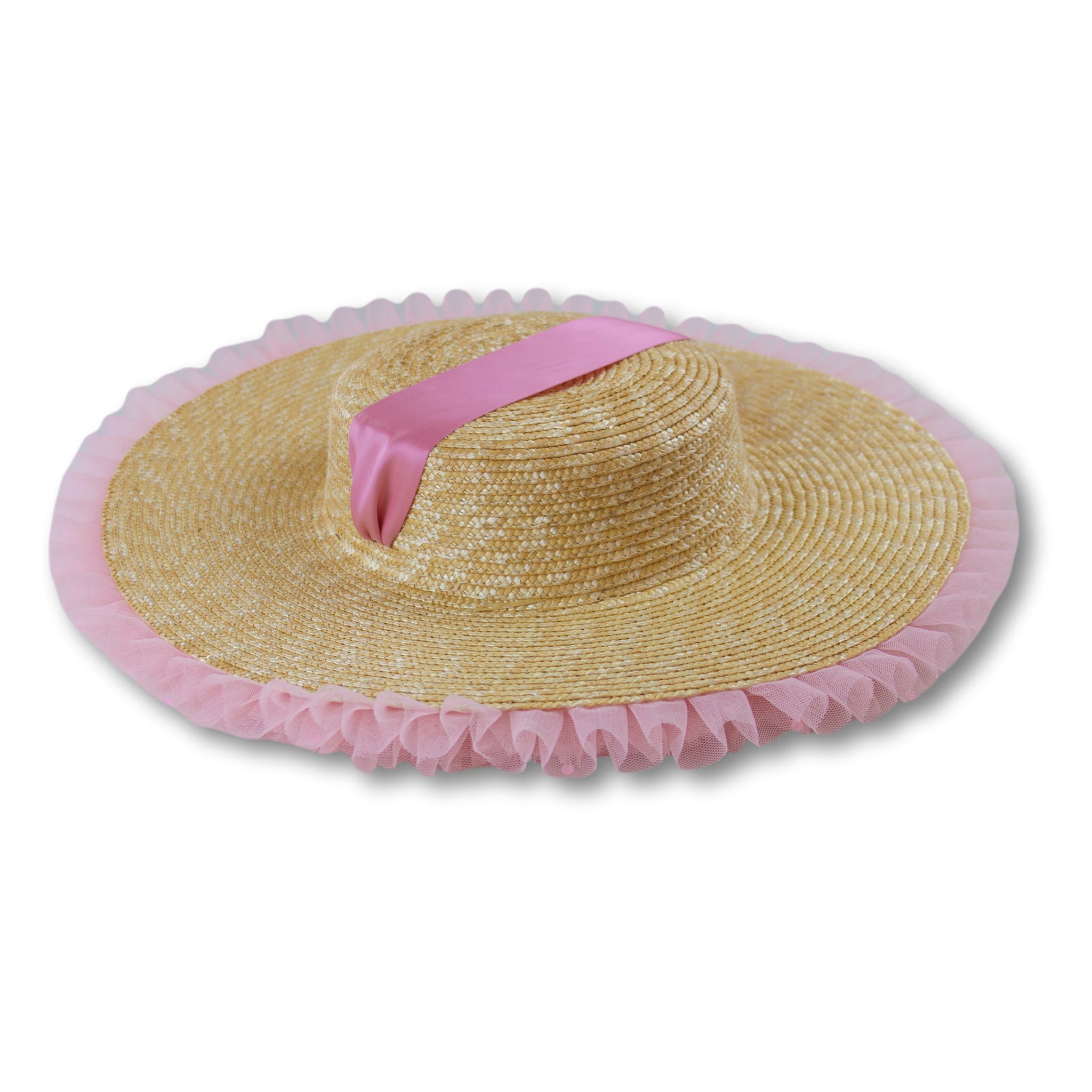 Rococo Ruffle Straw Hat (Small) – Elleni the Label