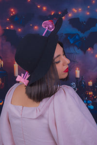 Love Struck Heart Hat in Black