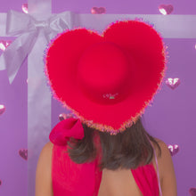 Load image into Gallery viewer, Tinsel Heart Hat (Rim)