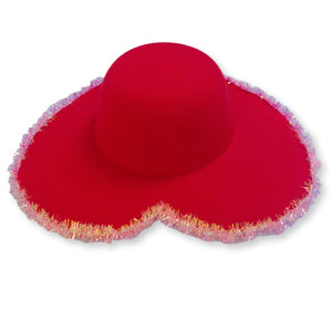 Tinsel Heart Hat (Rim)