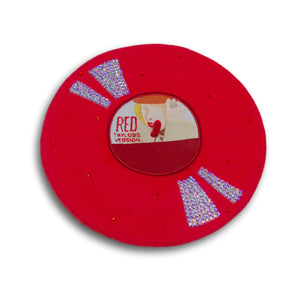 Red on Vinyl Beret