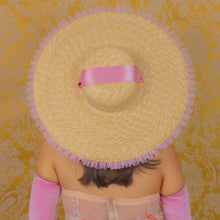 Load image into Gallery viewer, Rococo Ruffle Straw Hat (Large)
