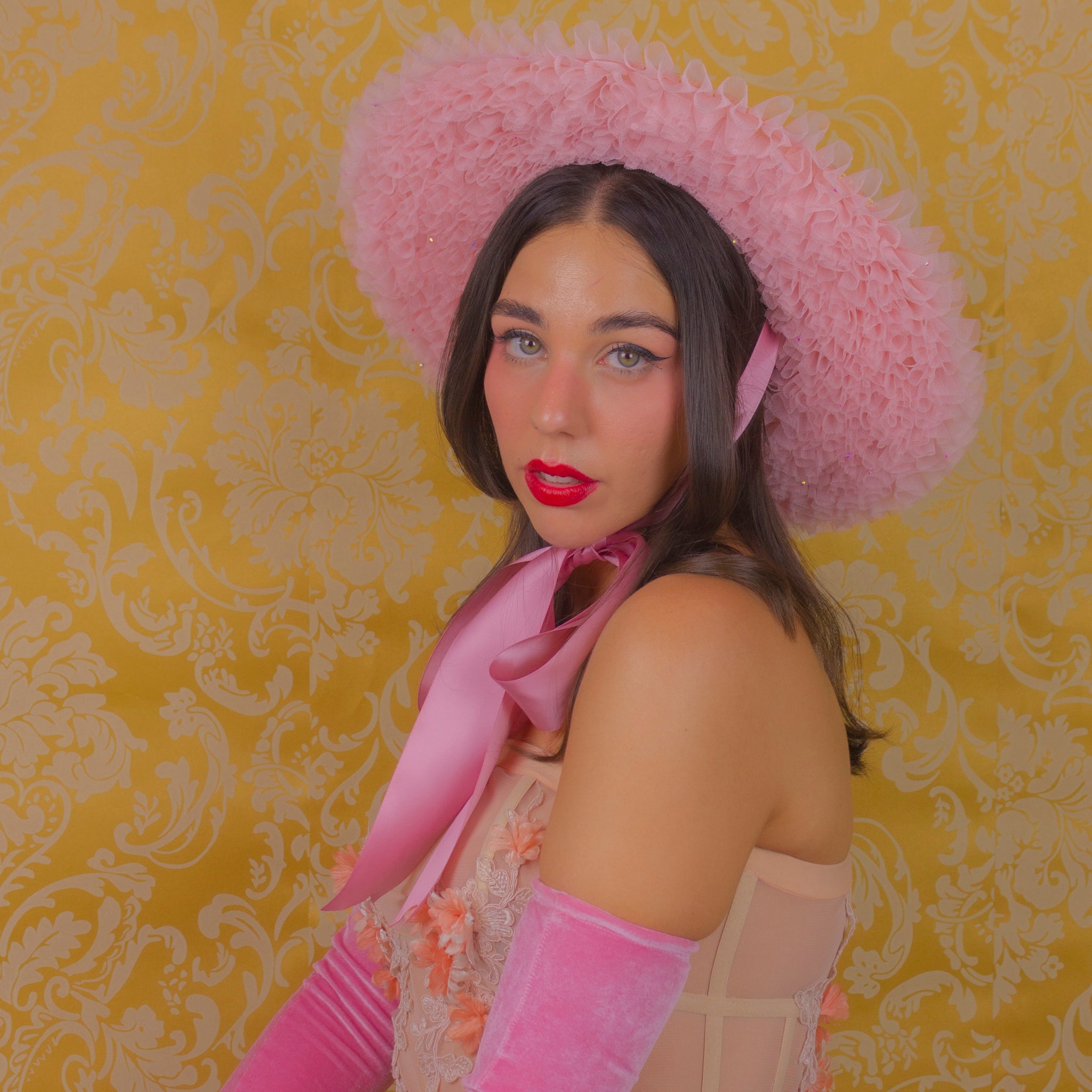 Rococo Ruffle Straw Hat (Small) – Elleni the Label