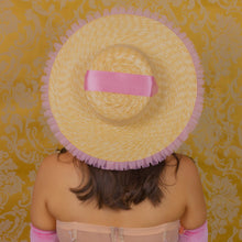 Load image into Gallery viewer, Rococo Ruffle Straw Hat (Small)