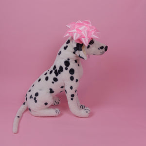 Star Bow Pet Beret in Pink