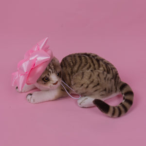 Star Bow Pet Beret in Pink