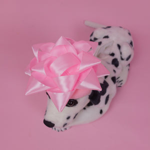 Star Bow Pet Beret in Pink