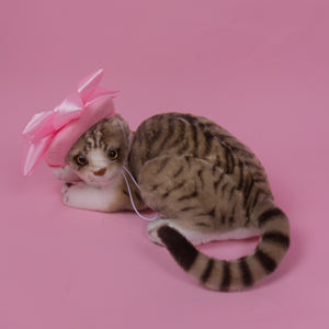 Star Bow Pet Beret in Pink