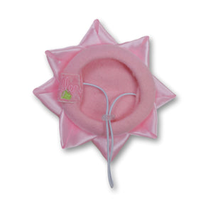 Star Bow Pet Beret in Pink