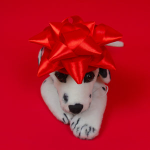 Star Bow Pet Beret in Red