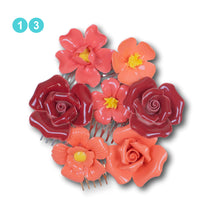 Load image into Gallery viewer, The Jayne (Ceramic Posy Comb Set)