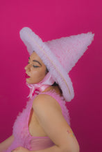 Load image into Gallery viewer, Ruffle Witch Hat in Pink (Large)