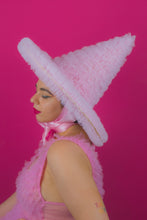 Load image into Gallery viewer, Ruffle Witch Hat in Pink (Large)